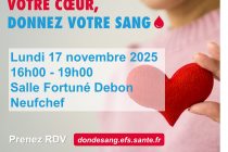 COLLECTE DE SANG À NEUFCHEF  (17/11)